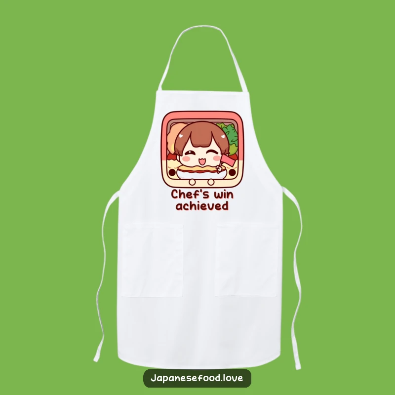 Funny Bento Apron - Winking Flag Chef's Accessory for Happy Cooking