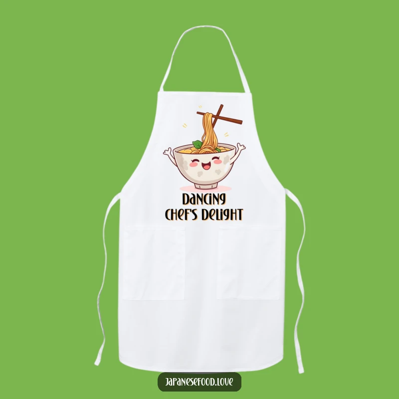 Funny Dancing Ramen Bowl Apron: Cook with Cheerful Moves