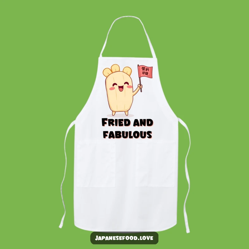 Funny Tempura Flag Apron: Cook Up Smiles With This Cheerful Character