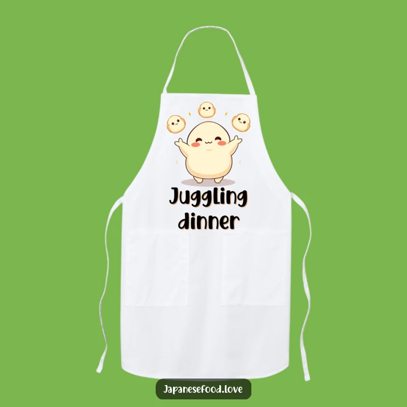 Funny Dumpling Juggler Apron: Delightful Character Kitchen Gift