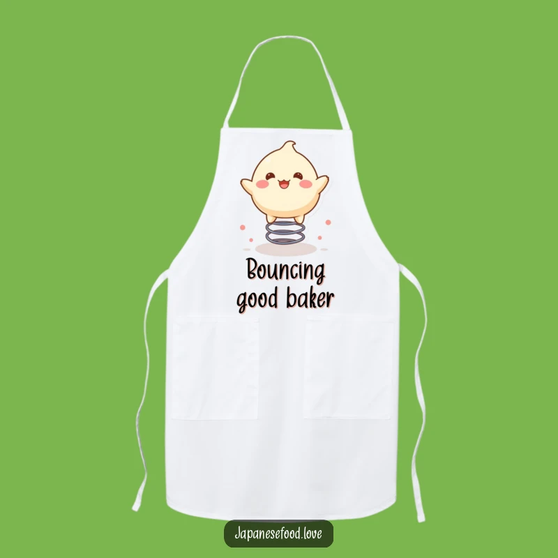 Funny Mochi Spring Bounce Apron: Cook with Sweet Delight