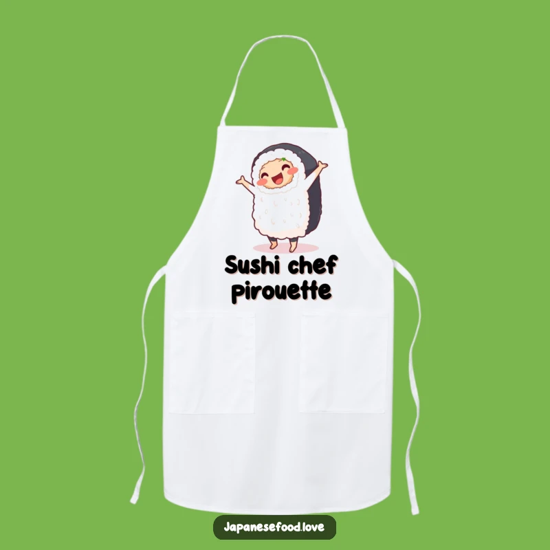 Funny Sushi Pirouette Apron - Kitchen Fun & Gift