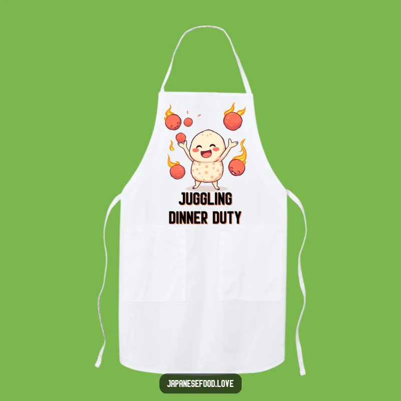 Funny Jovial Takoyaki Apron, Juggle Your Cooking with Fiery Skill
