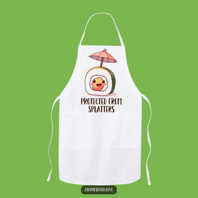 Funny Sushi Umbrella Apron - Chef's Whimsical Kitchen Companion