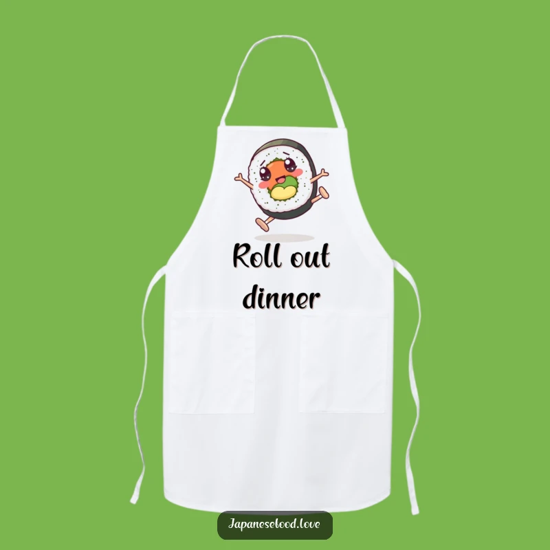 Funny Sushi Roll Cartwheel Apron: Cook with Action in the Kitchen Hilariously