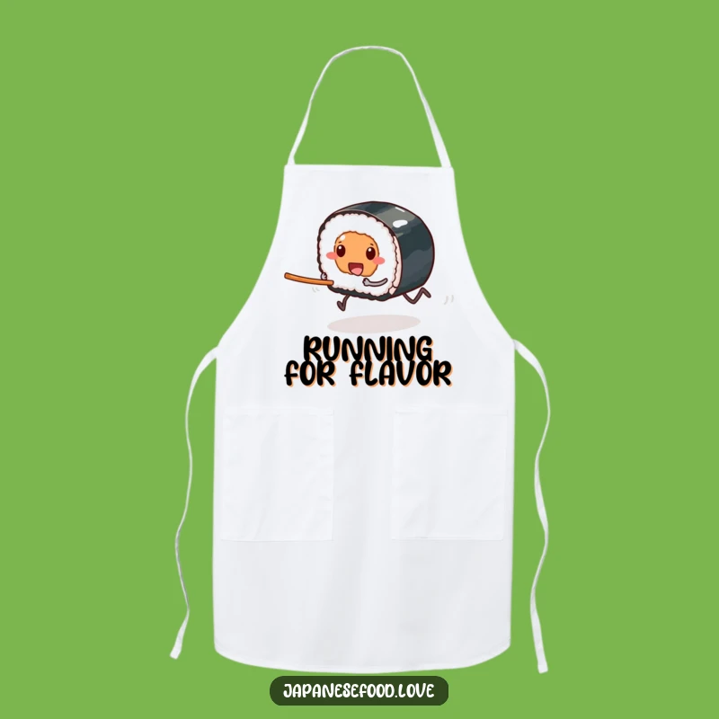 Funny Sushi Race Apron: Hilarious Foodie Kitchen Gift for Chefs