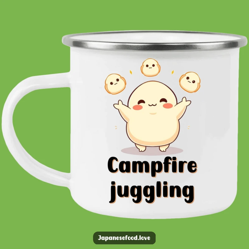 Funny Dumpling Juggler Camping Mug: Delightful Character Outdoor Gift