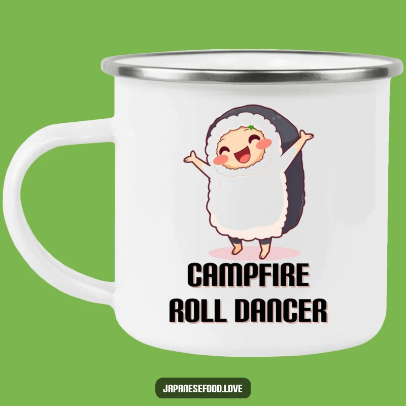 Funny Sushi Pirouette Camping Mug - Outdoor Food Fun