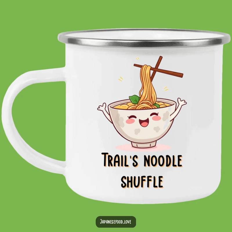 Funny Dancing Ramen Bowl Camping Mug: Adventure Noodle Dance
