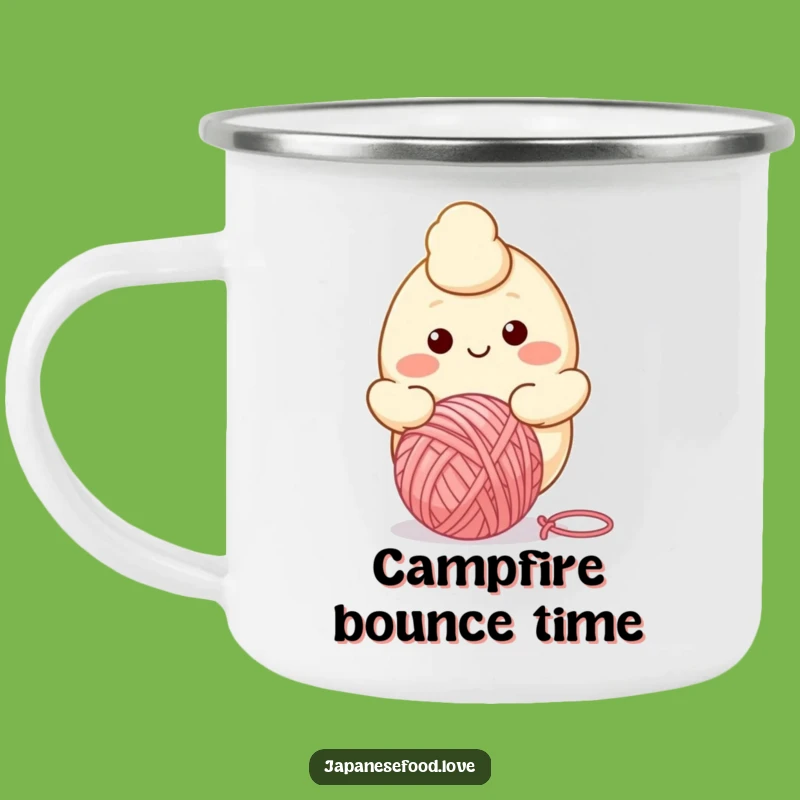 Funny Dumpling Yarn Ball Camping Mug: Campfire Crafts with Cozy Charm