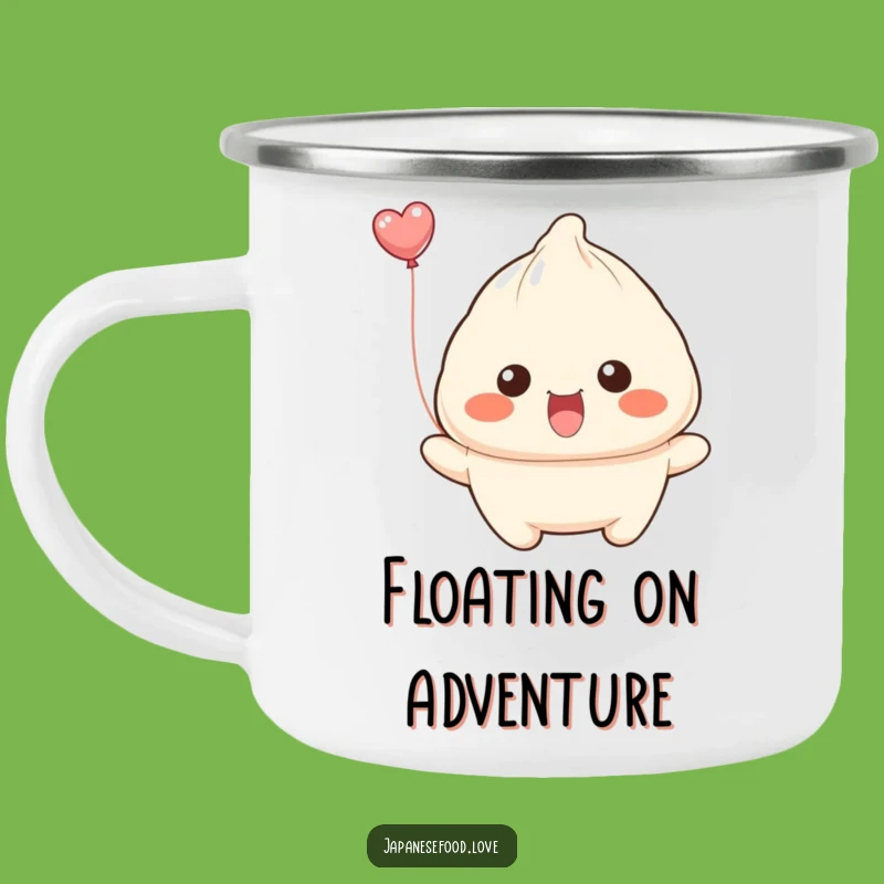 Funny Floating Dumpling Camping Mug: Smiles on Your Adventures