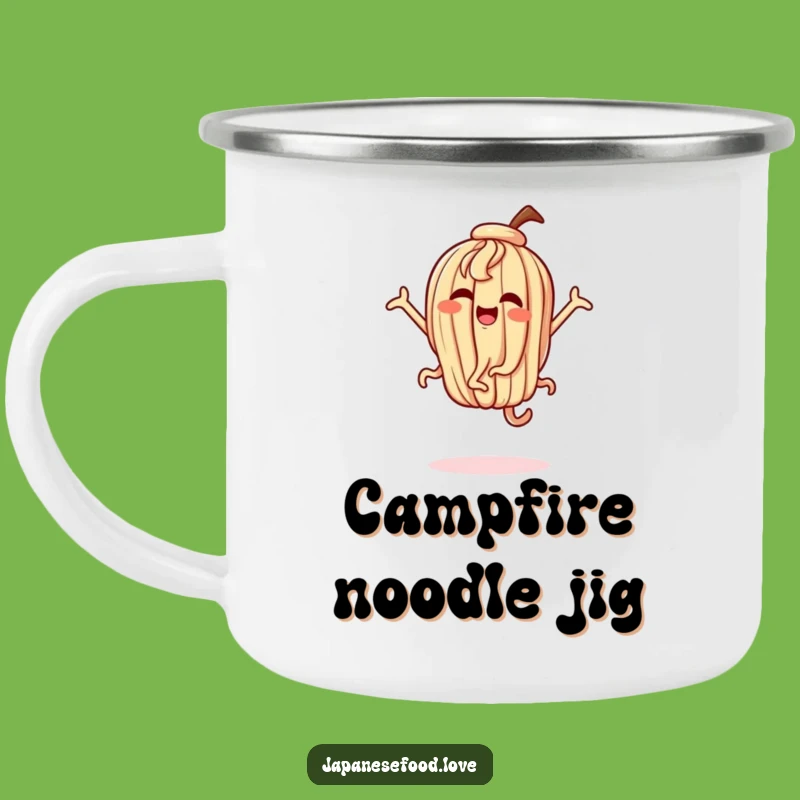 Funny Udon Camping Mug - Noodle Dance for Outdoor Fun