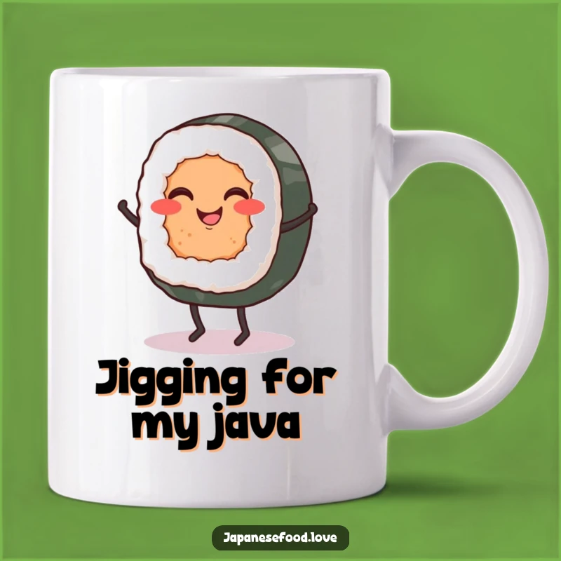 Funny Sushi Roll Jig Mug: Deliciously Amusing Japanese Food Gift