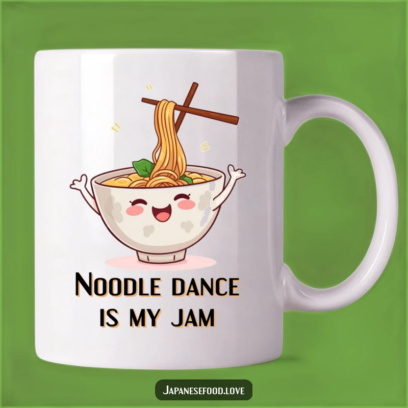 Funny Dancing Ramen Bowl Mug: A Cheerful Noodle Dancer Gift