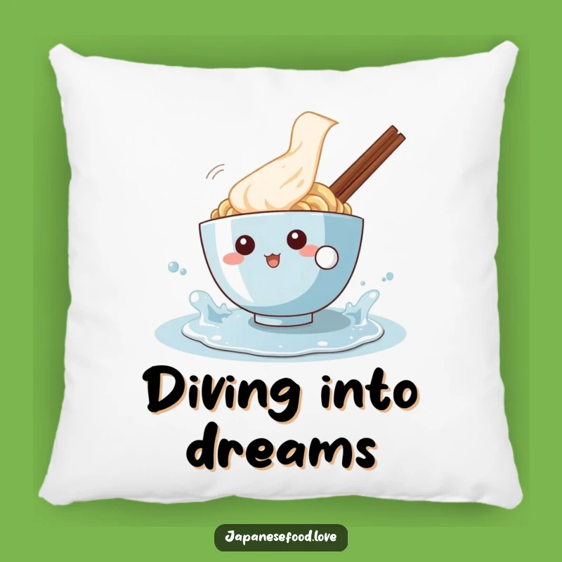Funny Ramen Splash Pillow: Cuddle Up With Playful Character Comfort