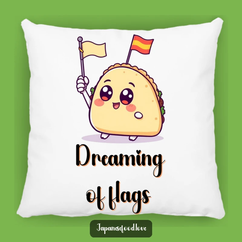 Funny Waving Taco Pillow: Cozy Comfort with a Fiesta Design