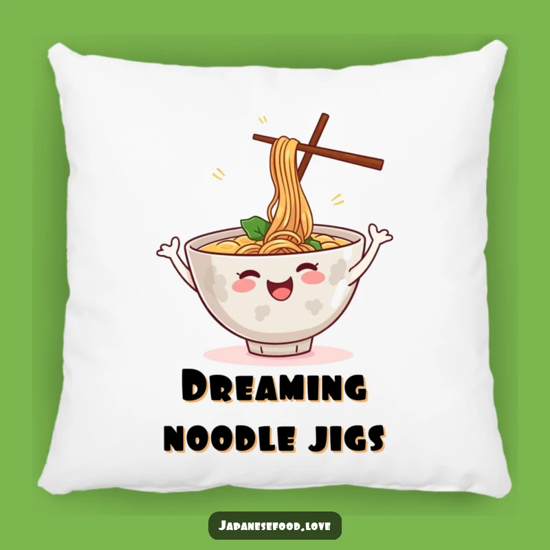 Funny Dancing Ramen Bowl Pillow: Cozy Comfort with a Smile