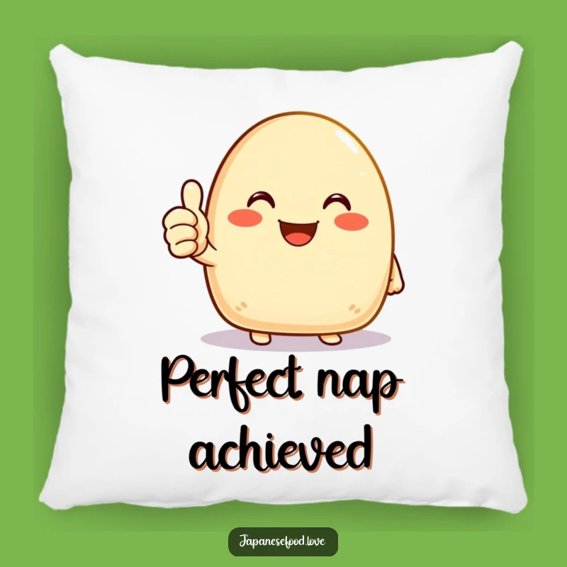 Funny Onigiri Pillow: Joyous Thumbs Up, Comfy Positive Vibes Gift