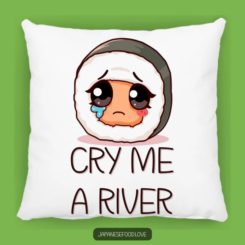 Funny Sad Sushi Roll Pillow: Cozy Comfort with Adorable Tears