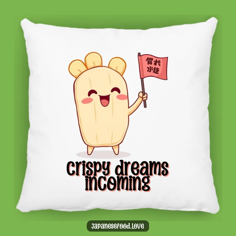 Funny Tempura Flag Pillow: Cuddle Up With This Happy Character Comfort