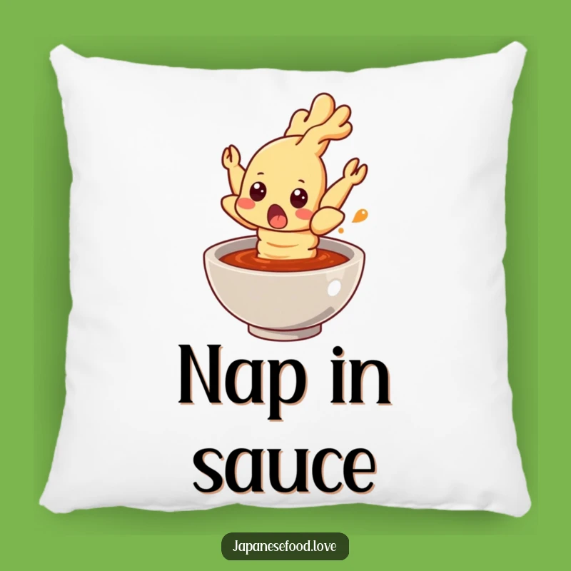 Funny Surprised Tempura Shrimp Pillow - Comfy & Hilarious Home Decor