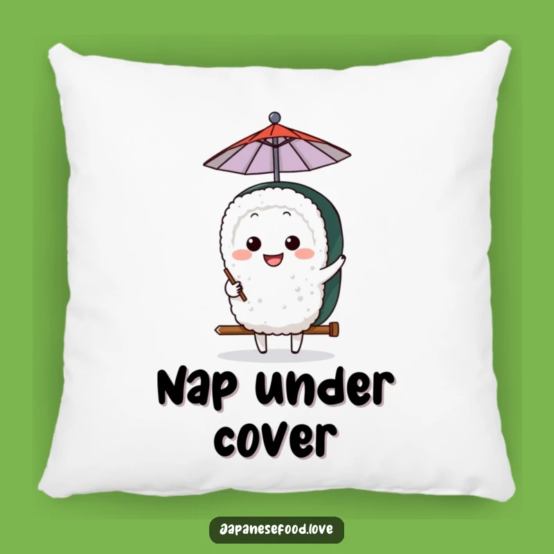 Funny Sushi Umbrella Pillow: Grinning Character, Cozy Comfort, Perfect Funny Gift