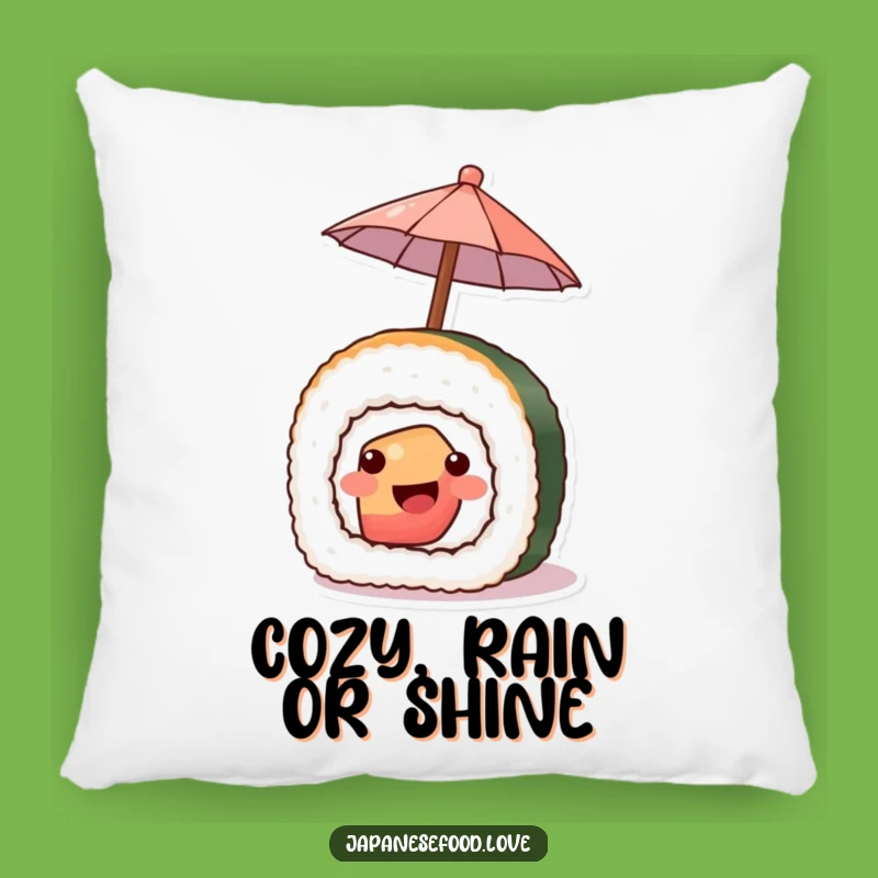 Soft Funny Sushi Umbrella Pillow - Cozy Foodie Accent