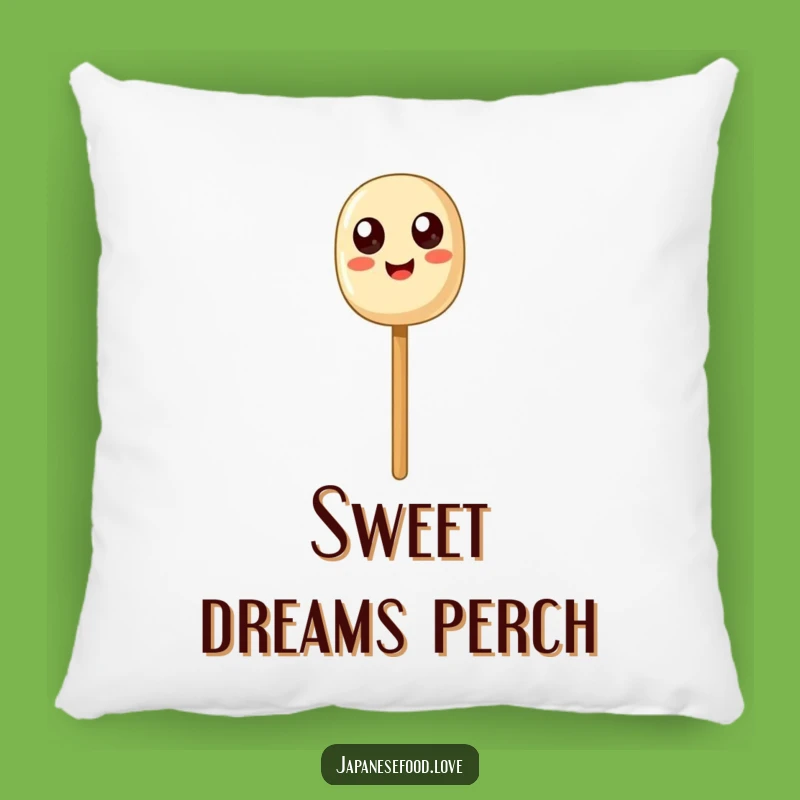 Funny Dango Balance Pillow: Happy Skewer's Exaggerated Eyes for Cozy Fun