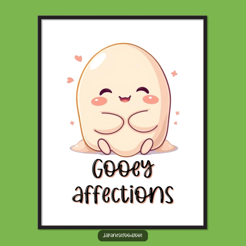 Funny Mochi Hug Digital Print - Happy Character's Sweet Art Gift