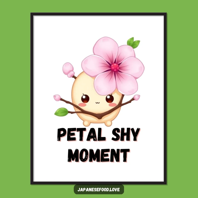 Funny Shy Mochi Digital Art: Instant Kawaii Charm Download