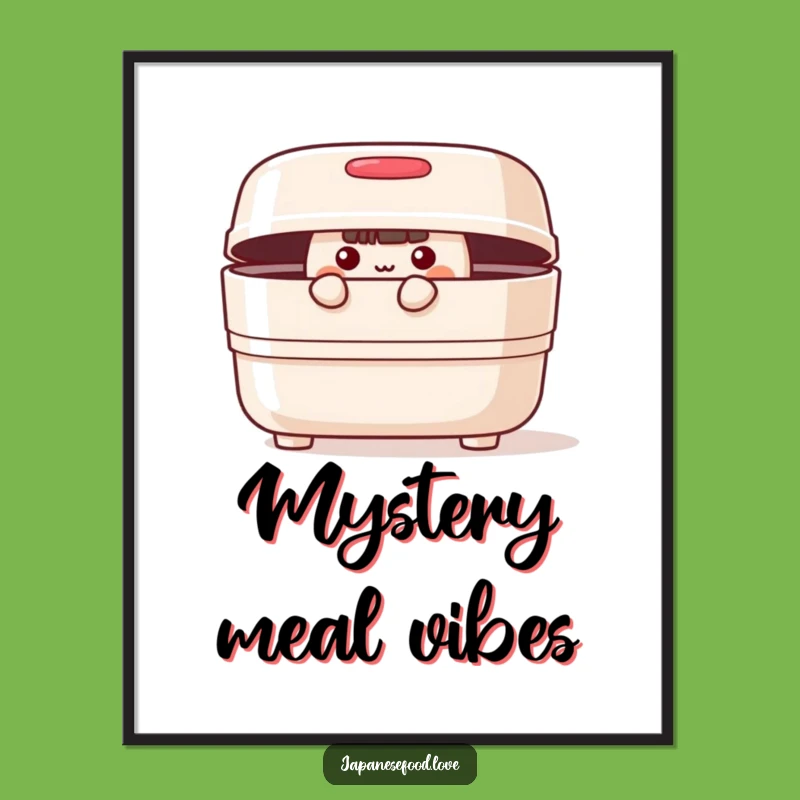 Funny Bento Box Digital Art: A Curious Peek into Whimsy Print