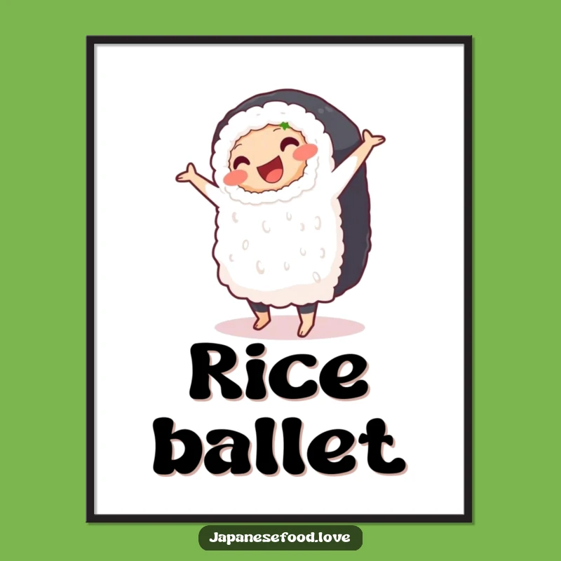 Funny Sushi Pirouette Digital Art - Instant Foodie Fun