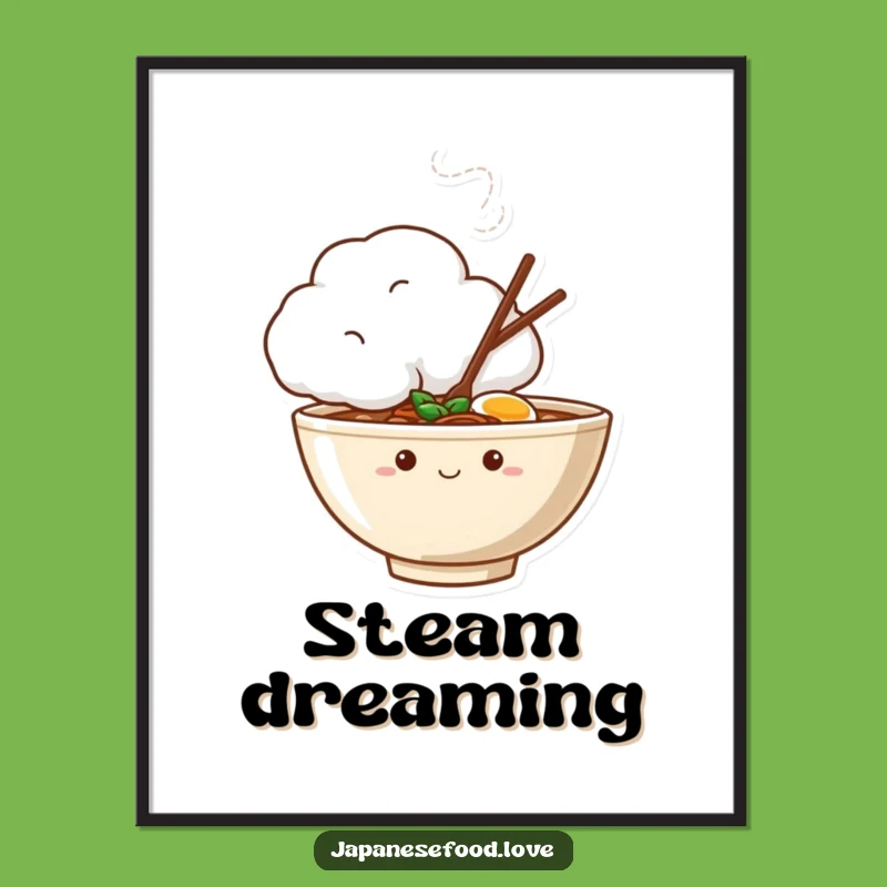 Funny Shy Ramen Bowl Digital Art, Peeking Character Download, Instant Funny Gift for Walls