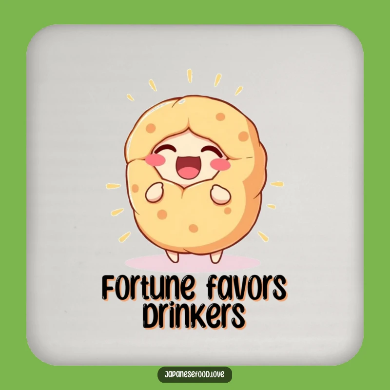 Funny Fortune Cookie Coaster, Laughing Surface Protection, Gift