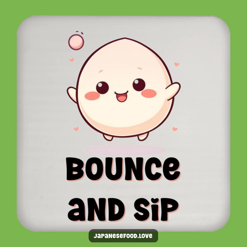Funny Bouncy Mochi Coaster: Add Bounce to Your Drinks