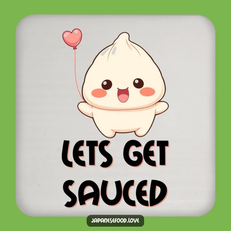 Funny Floating Dumpling Coaster: Protect Surfaces with Balloon Smiles