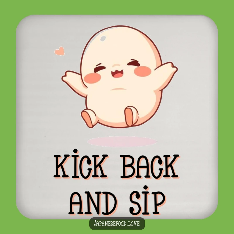 Funny Giggling Dumpling Coasters: Cute Cartoon Protection, Hilarious Gift Set