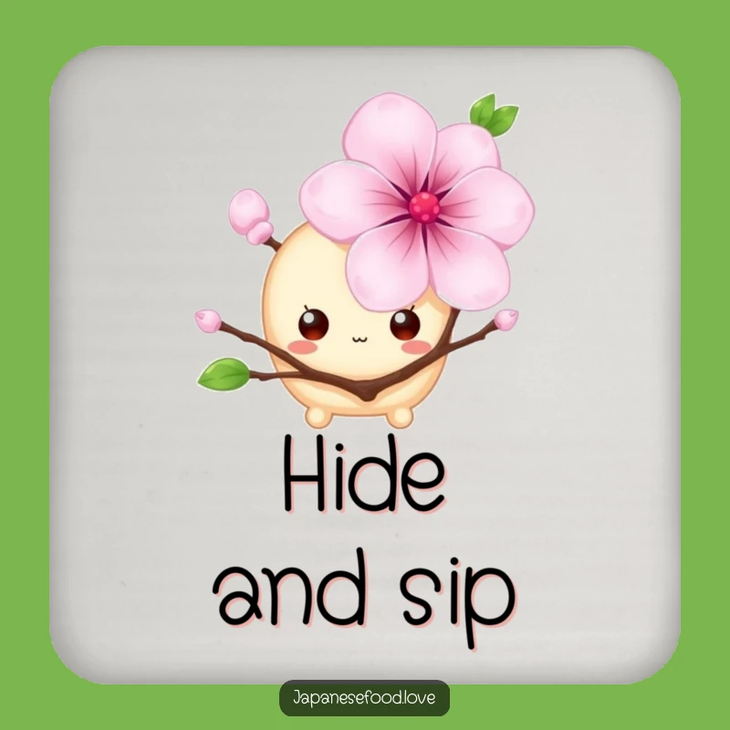Funny Shy Mochi Coaster: Protect Surfaces with Kawaii Charm