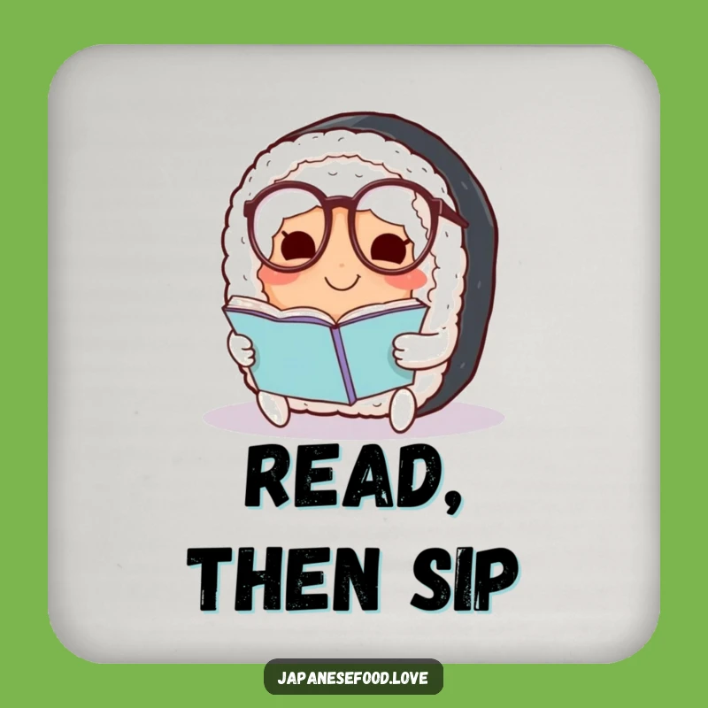 Funny Sushi Coaster: Protect Surfaces Smart Roll, Humorous Gift