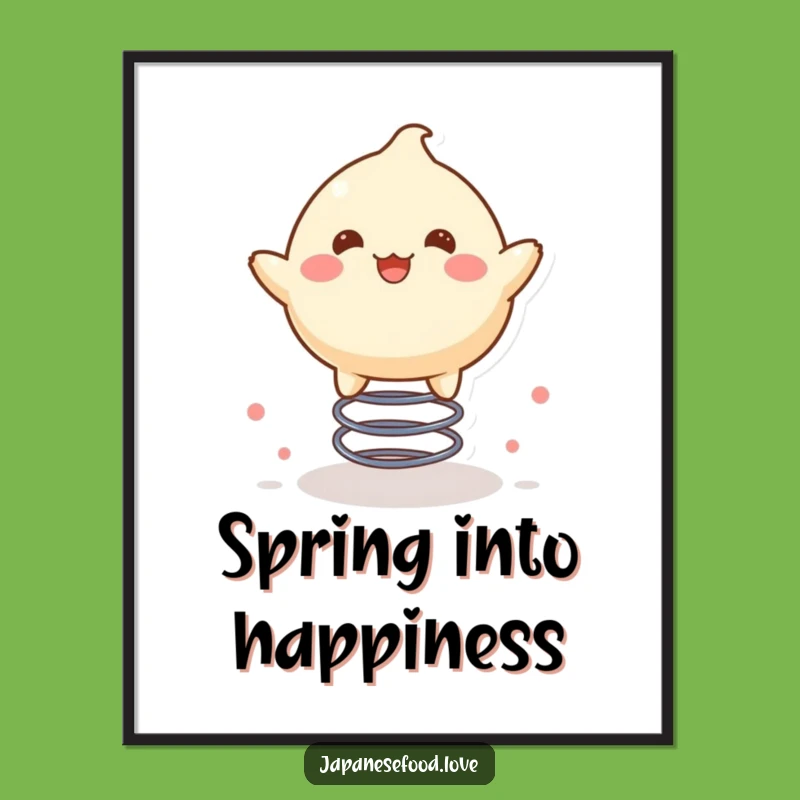 Funny Mochi Spring Bounce Poster: Add Bouncy Cheer to Your Walls