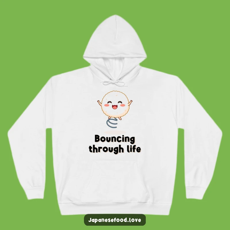 Funny Rice Ball Spring Bounce Hoodie, Cozy Character Sweatshirt, Great Funny Gift for Chilly Days