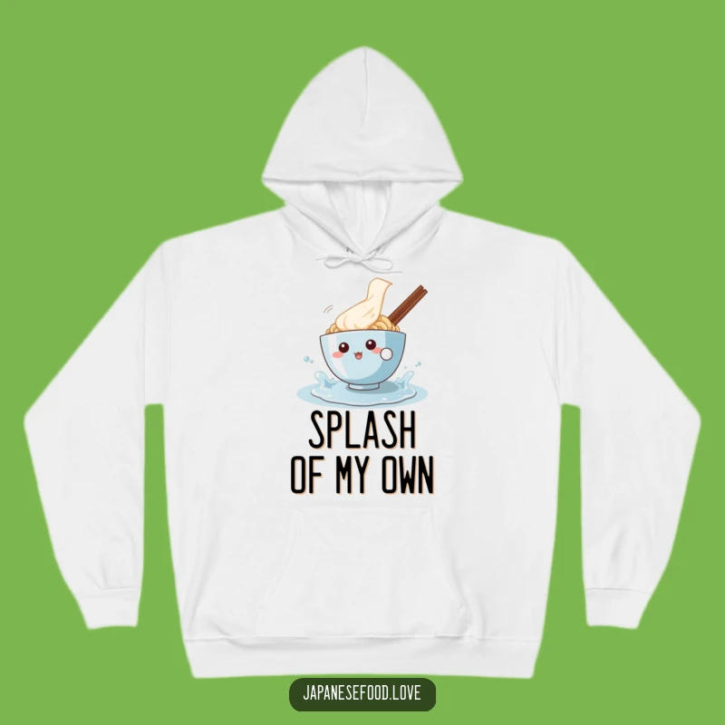 Cozy Funny Ramen Splash Hoodie: Warm Up With This Playful Character