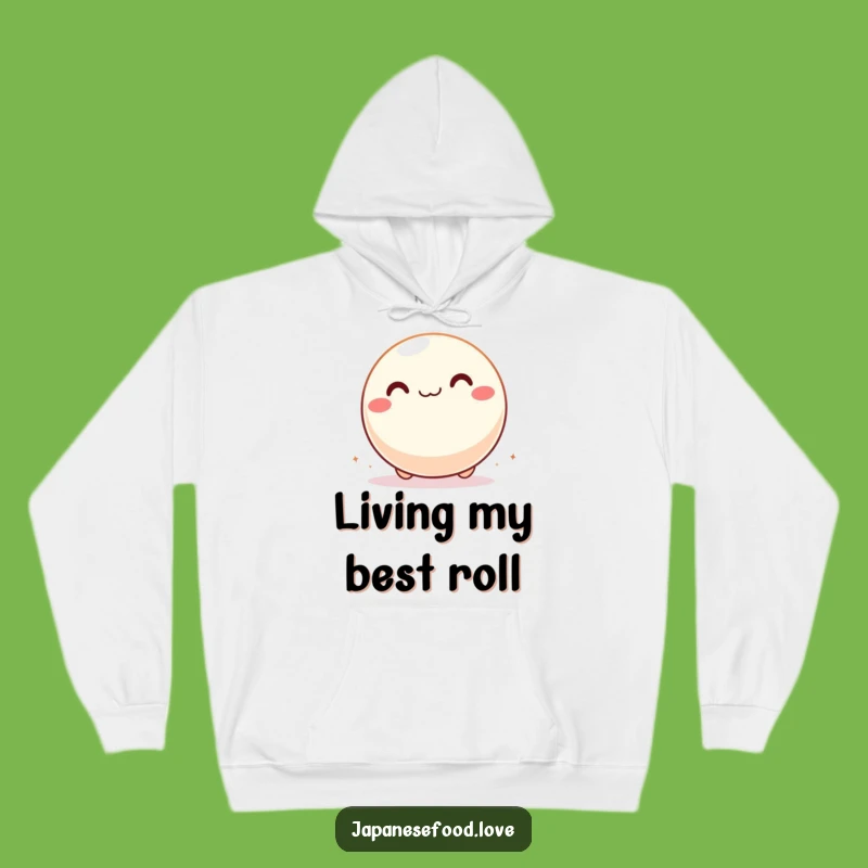 Funny Giddy Mochi Ball Hoodie, Cozy Rolling Character, Warm Funny Gift for Chilly Days