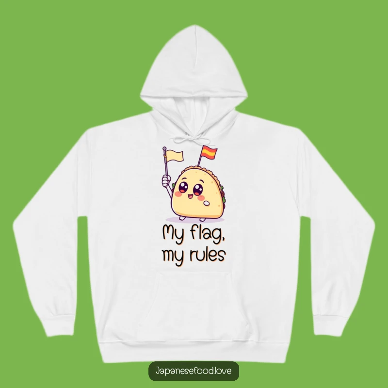 Funny Waving Taco Hoodie: Cozy Comfort for Fiesta Fun Lovers