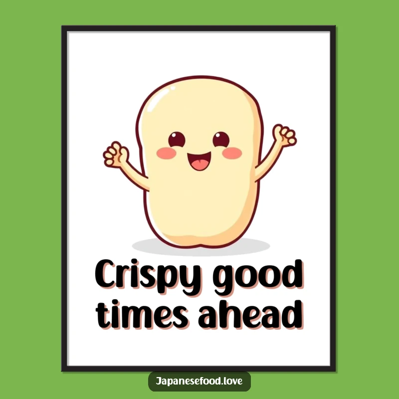 Free Printable Tempura Waving Wall Art: Funny Foodie Downloadable Decor