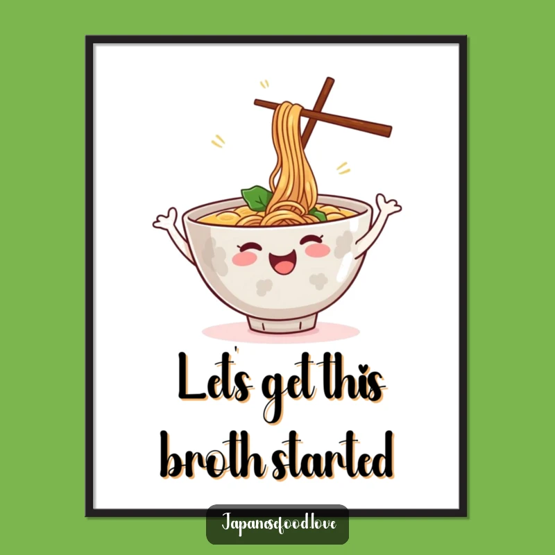 Funny Free Printable Ramen Dance Wall Art - Humorous Downloadable Decor