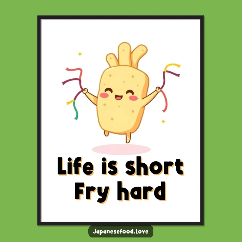 Funny Free Printable Wall Art: Dancing Tempura for a Lively Room