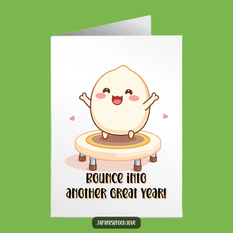 Free Printable Funny Mochi Birthday Card: Bouncy Fun & Sweet Wishes Downloadable Greeting