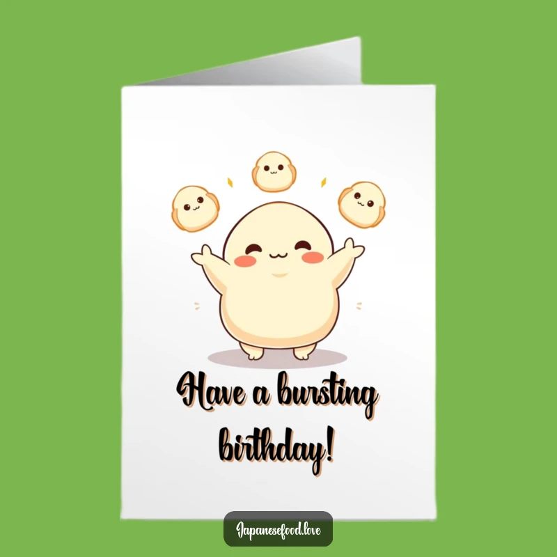 Free Printable Funny Dumpling Birthday Card for a Joyful Celebration