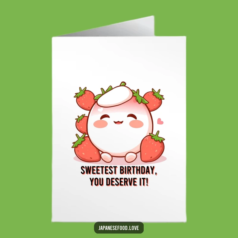 Free Printable Birthday Card: Giggling Mochi Character, Hilarious Downloadable Gift